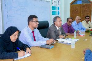 رئيس جامعة عدن يترأس اجتماعين لمتابعة جاهزية لجان الجودة والتصنيف