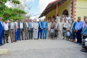 بحفاوة استثنائية… كلية اللغات بجامعة عدن تستقبل جموع المهنئين للدكتور الجعدني