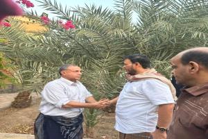 العليمي يقدم واجب العزاء لرئيس جامعة عدن في وفاة حفيده