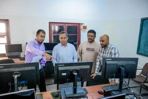 تحت رعاية رئيس جامعة عدن.. عمادة كلية الحاسوب وتكنولوجيا المعلومات تتفقد اللمسات الأخيرة لافتتاح معامل الحاسوب الحديثة