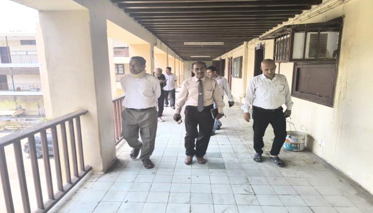 لجنة مختصة تحصر أضرار حريق كلية الحاسوب بعدن