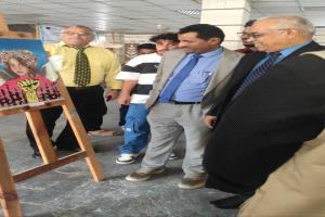 كلية الآداب بجامعة عدن تحتضن معرض السلام الفني