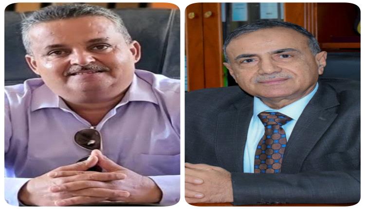 رئيس جامعة عدن يهنئ الدكتور عبدالفتاح الشعيبي بتعيينه رئيسًا لجامعة الضالع