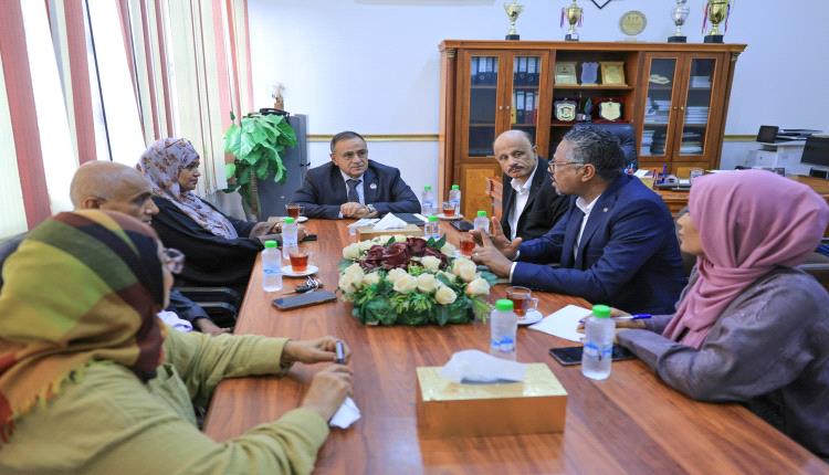 جامعة عدن ومنظمة مهاد تبحثان تعزيز الشراكة وبناء القدرات